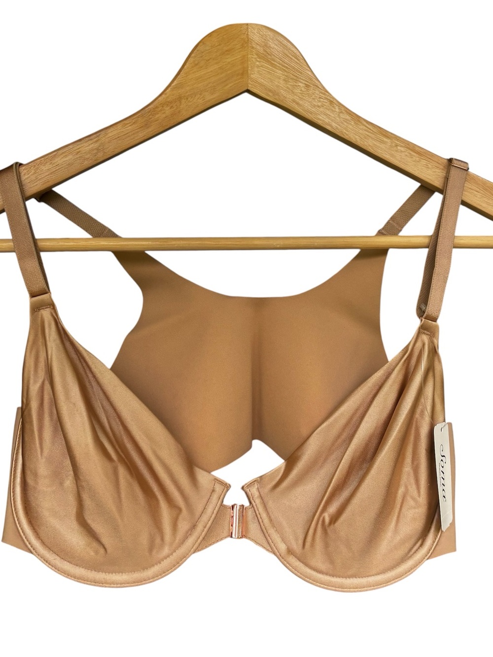 NWT Soma Women Vanishing Back 360 Front Close Bra Perfect Coverage Nude Tan 36C